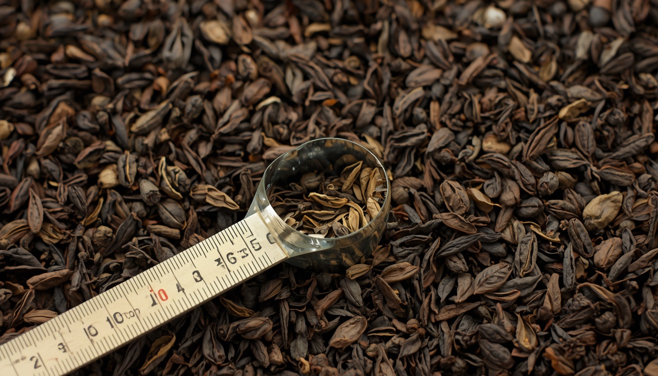 Measuring loose leaf for brewing